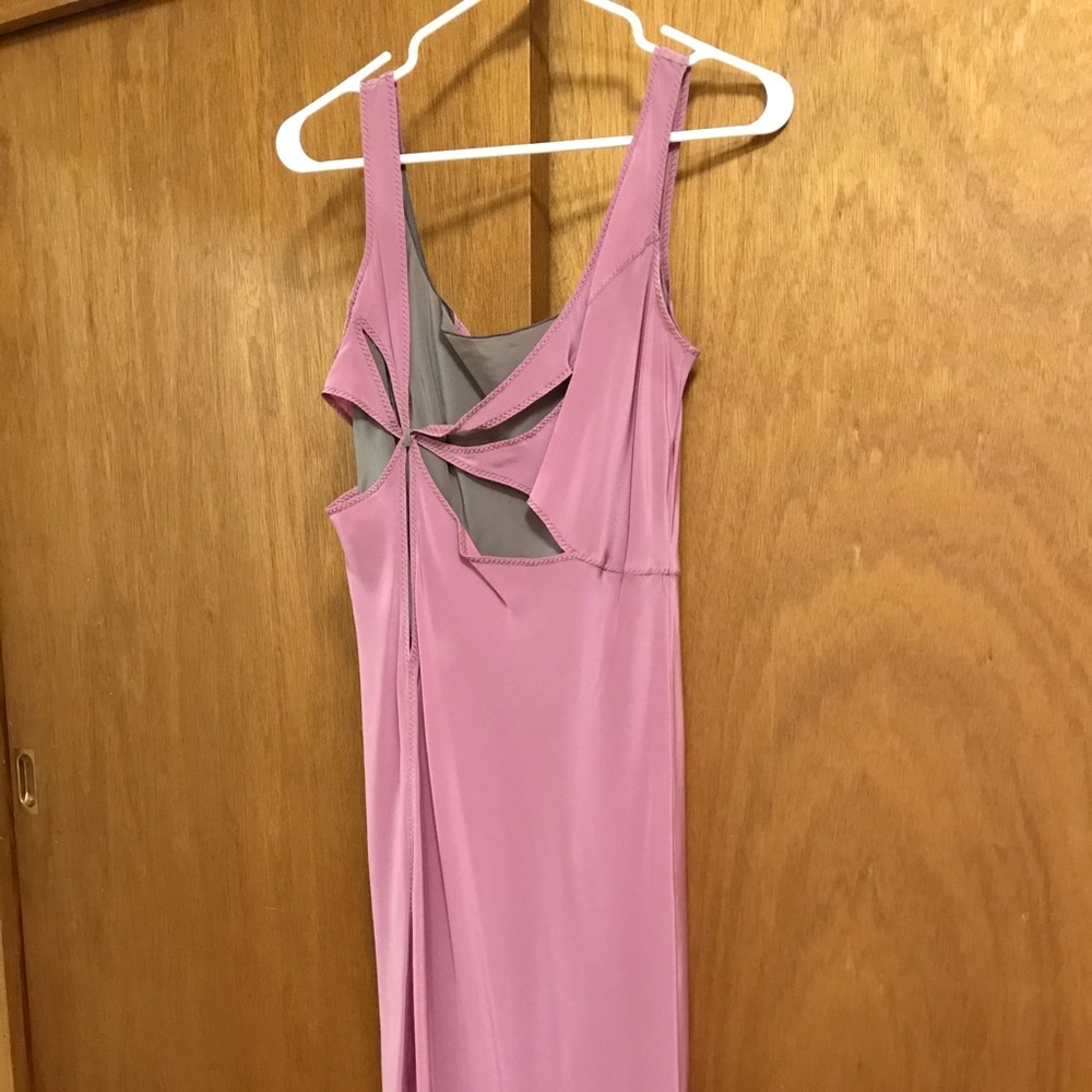 Cool cut-out silk dress